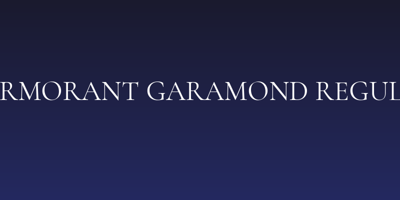 Cormorant Garamond Regular Social Header