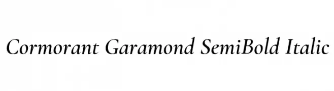 Cormorant Garamond SemiBold Italic  नि: शुल्क फ़ॉन्ट्स डाउनलोड
