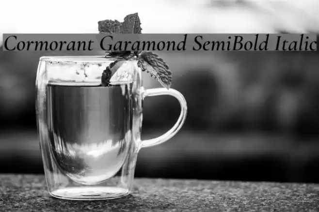 Cormorant Garamond SemiBold Italic Font examples