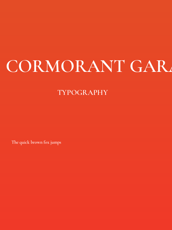 Cormorant Garamond SemiBold Poster