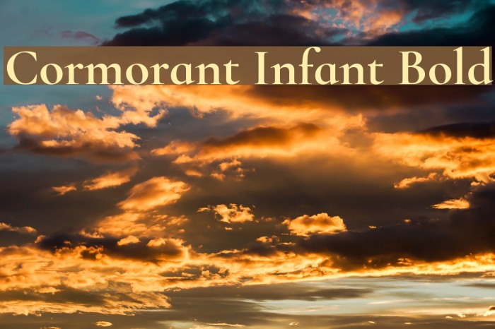 Cormorant Infant Bold Font examples