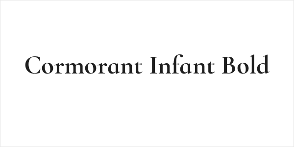 Cormorant Infant Bold Logo