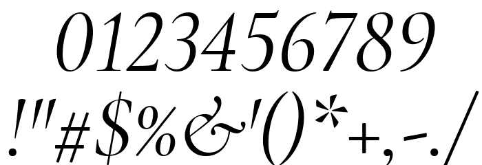 Cormorant Infant Italic Font OTHER CHARS