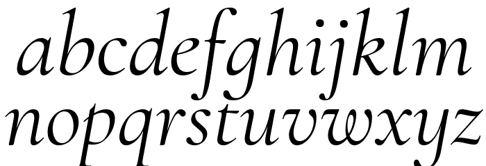 Cormorant Infant Italic Font LOWERCASE
