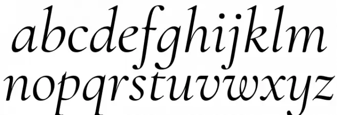 Cormorant Infant Italic 字体 小写