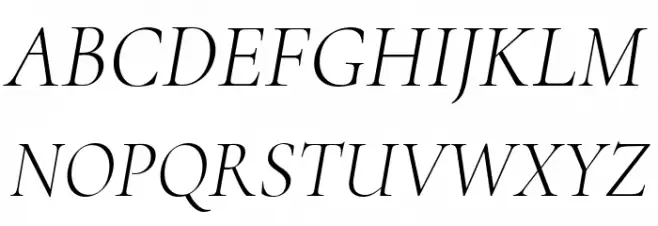 Cormorant Infant Light Italic Fuentes MAYÚSCULAS