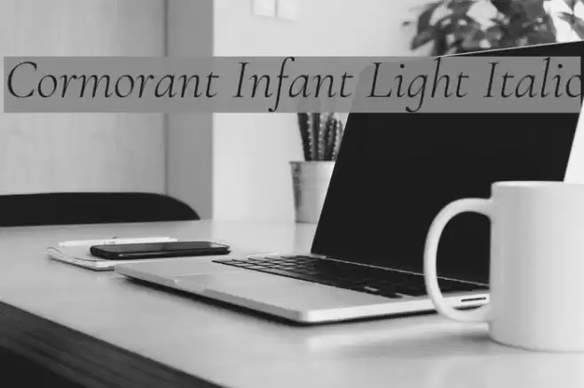 Cormorant Infant Light Italic Caratteri examples