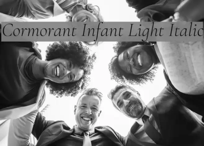 Cormorant Infant Light Italic Caratteri examples