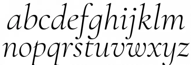 Cormorant Infant Light Italic Caratteri MINUSCOLO
