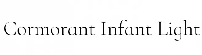 Cormorant Infant Light  font caratteri gratis