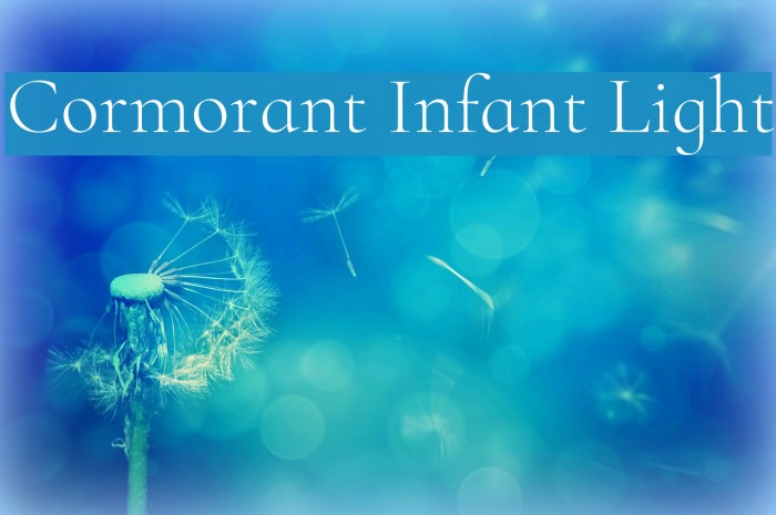 Cormorant Infant Light Font examples