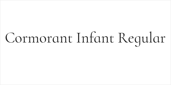 Cormorant Infant Regular Logo