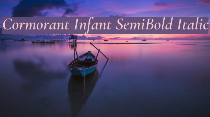 Cormorant Infant SemiBold Italic Font examples