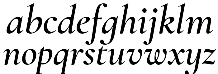 Cormorant Infant SemiBold Italic Font LOWERCASE