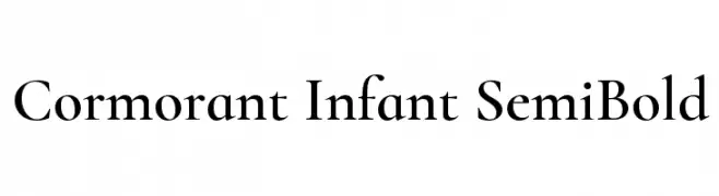 Cormorant Infant SemiBold  Fuentes Gratis Descargar
