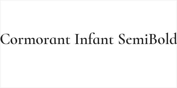 Cormorant Infant SemiBold Logo