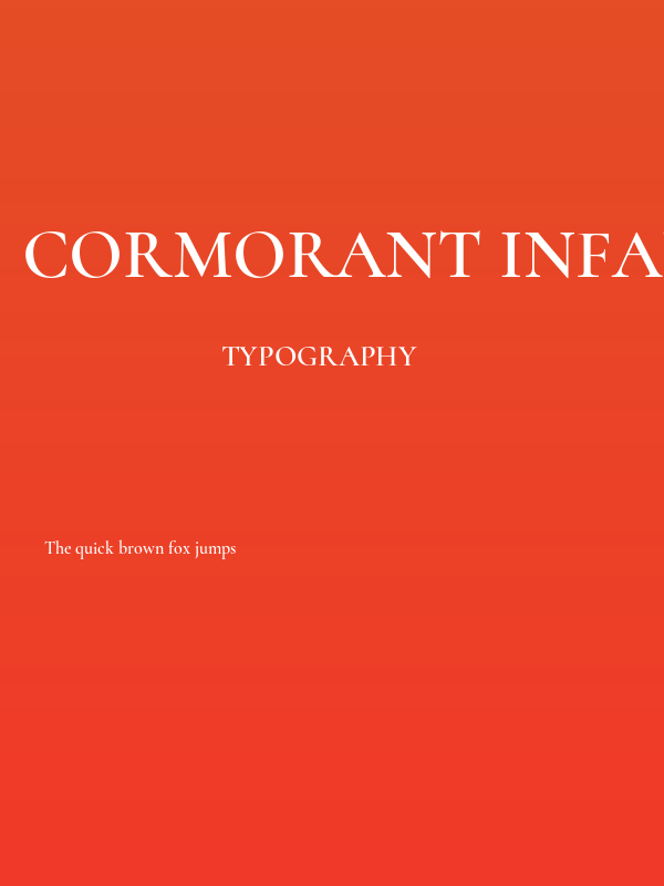 Cormorant Infant SemiBold Poster