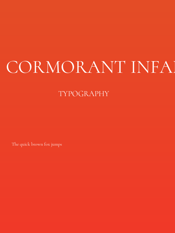 Cormorant Infant Poster