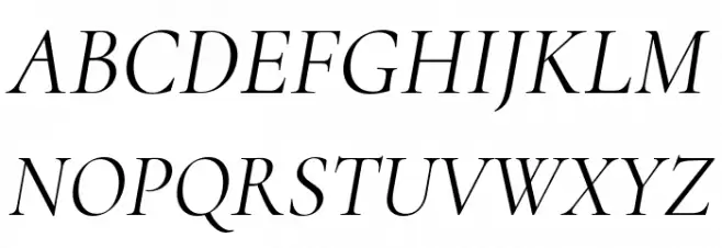 Cormorant Italic Fonte MAIÚSCULAS