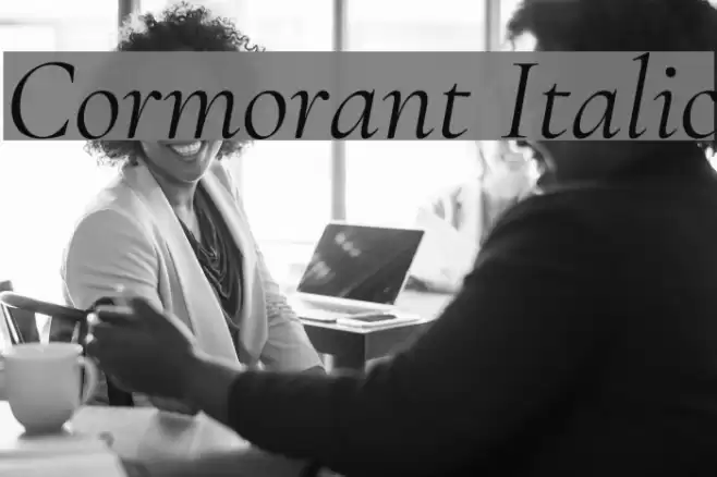 Cormorant Italic  examples