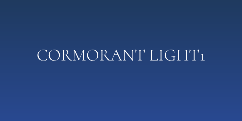 Cormorant Light1 Social Header