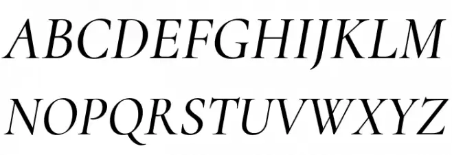 Cormorant Medium Italic خط أحرف كبيرة