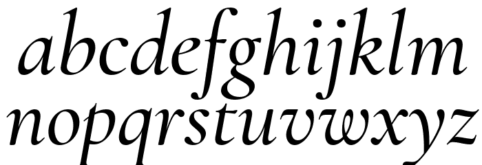 Cormorant Medium Italic Font LOWERCASE
