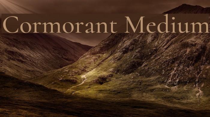 Cormorant Medium Font examples