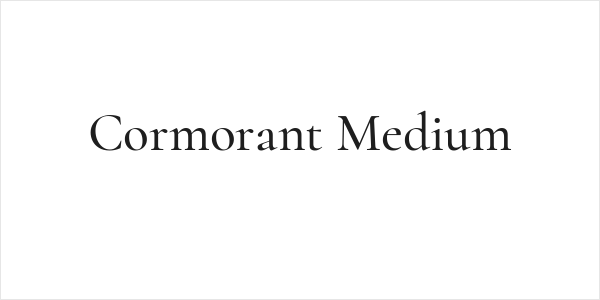 Cormorant Medium Logo