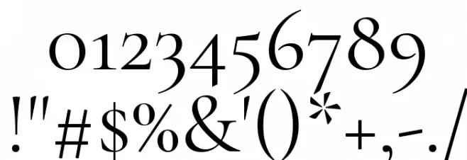 Cormorant Regular Font OTHER CHARS