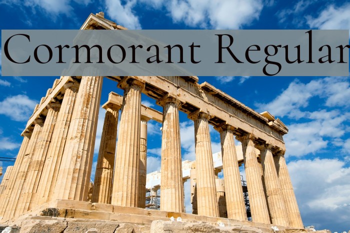 Cormorant Regular Font examples