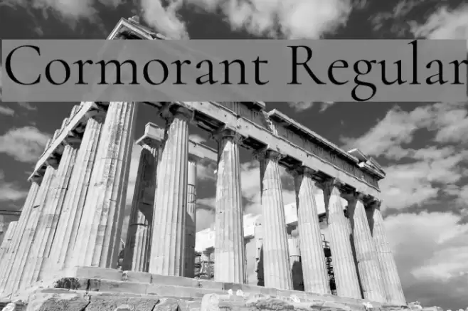 Cormorant Regular Font examples