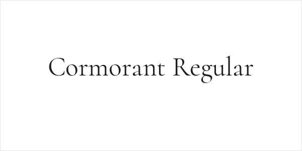 Cormorant Regular Logo