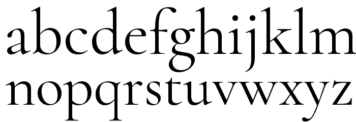 Cormorant Regular Font LOWERCASE