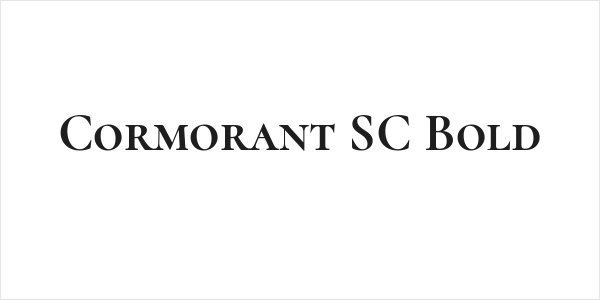 Cormorant SC Bold Logo