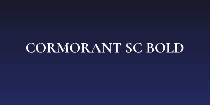 Cormorant SC Bold Social Header