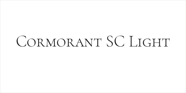 Cormorant SC Light Logo