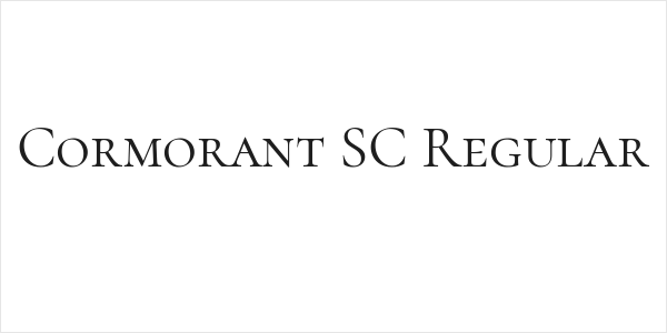 Cormorant SC Regular Logo