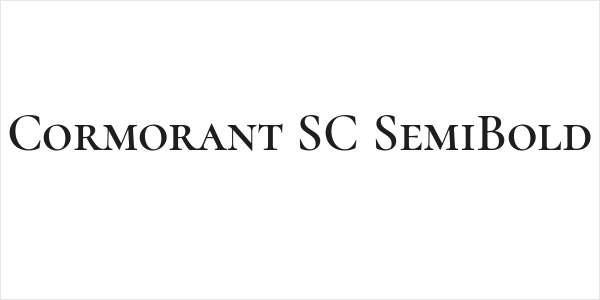 Cormorant SC SemiBold Logo