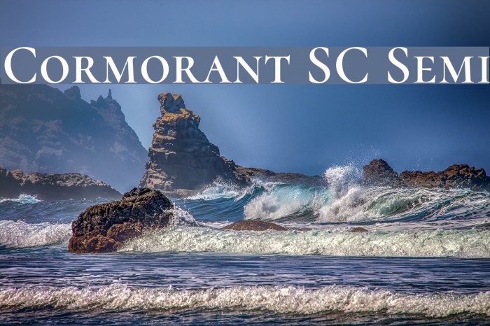 Cormorant SC Semi Font examples