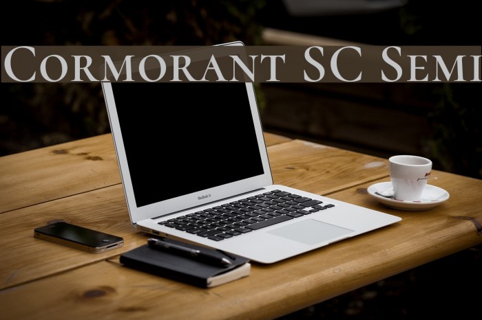 Cormorant SC Semi Font examples