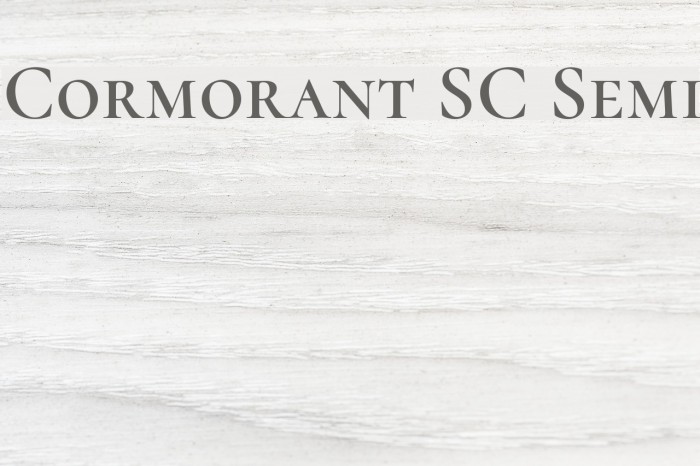 Cormorant SC Semi Font examples