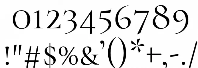 Cormorant SC Font OTHER CHARS