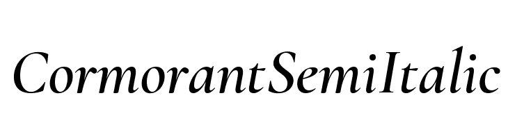 Cormorant Semi Italic  Free Fonts Download