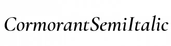 Cormorant Semi Italic  baixar fontes gratis