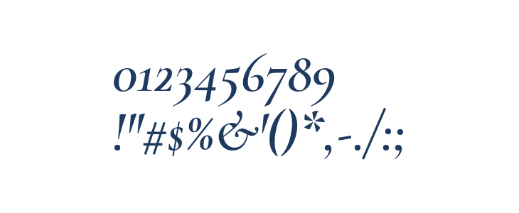 Cormorant Semi Italic Other Characters