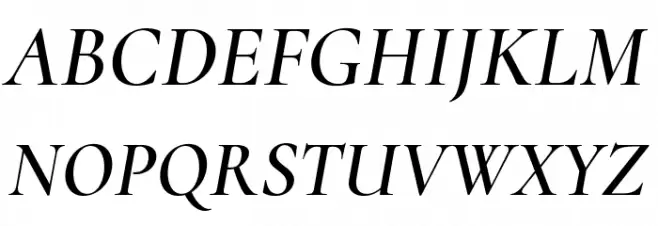 Cormorant Semi Italic 字体 大写