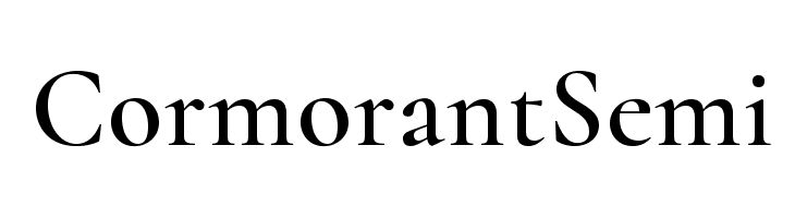 Cormorant Semi Font