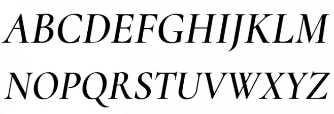 Cormorant SemiBold Italic फ़ॉन्ट अपरकेस