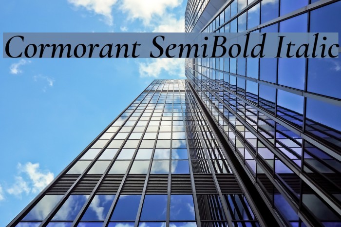 Cormorant SemiBold Italic Font examples